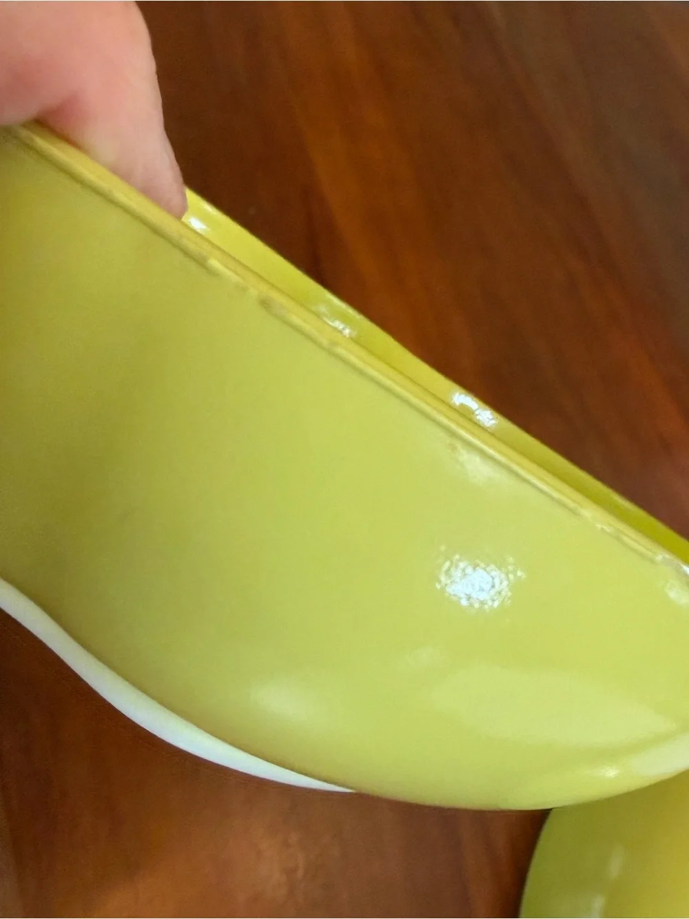 Vintage Hazel-atlas Platonite Milk Glass Chartreuse Apple bowls Orchard Ware 50s